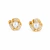 Brinco Feminino com Pérola e Zircônias | Bijuteria Fina Elegante nas Cores Dourado e Prata BR635