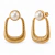 Brinco de Aço com Detalhe Perolado e Aro Texturizado – Dourado ou Prata BR40