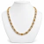 Colar Feminino Folheado Dourado ou Prata com Zircônias e Detalhes em X CL113 - Casa Biju 