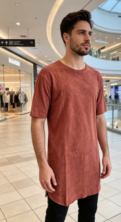 Camiseta Masculino Long Marmorizada - comprar online
