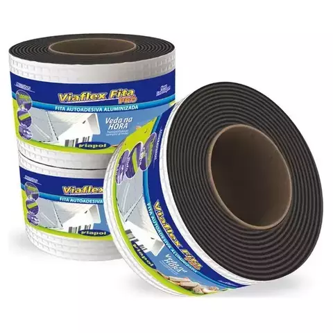 VIAFLEX FITA BRANCA 10CM X 10M - CAIXA 8UN - VIAPOL - comprar online