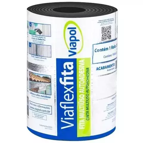 VIAFLEX FITA BRANCA 20CM X 10M - CAIXA 4UN - VIAPOL - comprar online