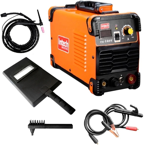 Máquina Inversora de Solda TIG 160A. Bivolt Intech + Kit