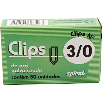 Clips nr.3/0 galvanizado (pt c/50un) Spiral PT 1 UN
