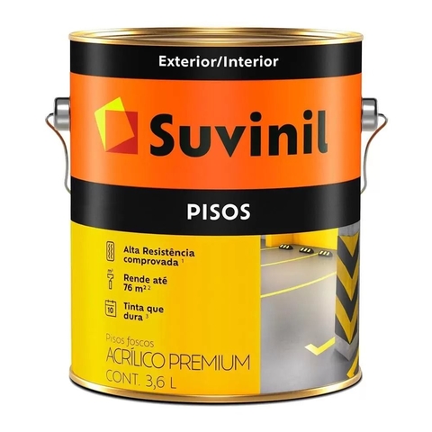 Tinta Acrílico Fosco Cinza Escuro 3,6L Suvinil