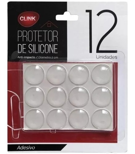 12 Protetor De Quina Gota De Silicone Adesivo Multiuso Clink - comprar online