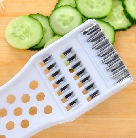 Descascador Fatiador Alimentos Frutas Legumes 7 Funções