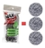 Kit 3 Esponja Aço Inox Max Clean Limpeza Pesada