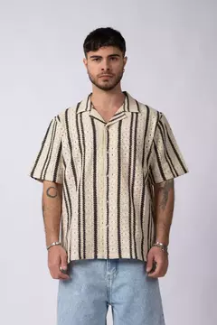 Camisa Manga Corta Crochet Steam VCP
