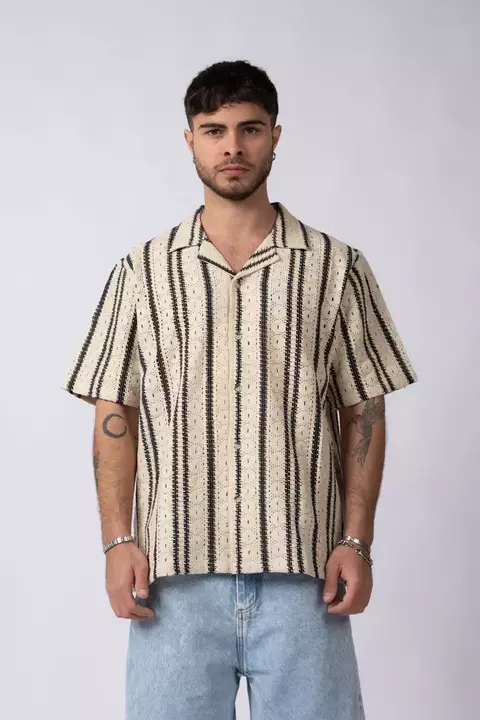 Camisa Manga Corta Crochet Steam VCP