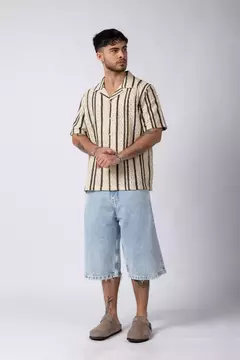 Camisa Manga Corta Crochet Steam VCP