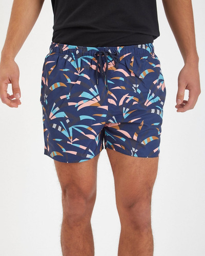 Malla Taverniti Short De Baño Branch Corto Hombre Nuevo