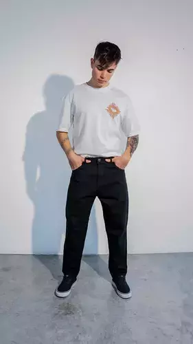 Pantalón Jean Santa Elena Recto Mom Hombre JUNE Azul - comprar online