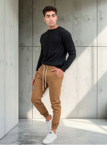 Pantalón Jogger Babucha Santa Elena Con Puños Nuevo Hombre