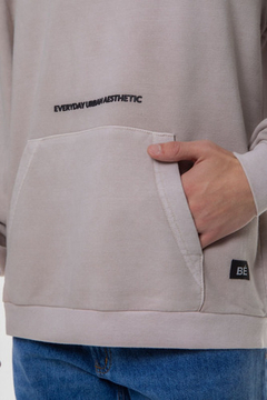 Buzo Hoodie Canguro Bernabe Nuevo Over Washed Proceso - tienda online