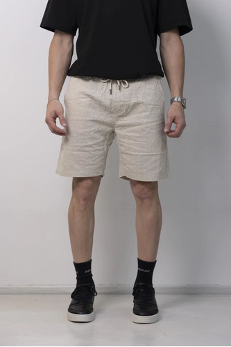Bermuda Bernabe Jogger Lino Nuevo