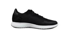 Zapatillas Lepoque Roco Negro Cuero Gamuza Hombre Unisex