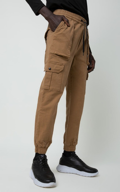 Pantalon Jogger Luxo Caravan Cargo Gabardina Bolsillo Hombre - comprar online