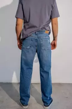 Pantalón Jean Santa Elena Recto Mom Hombre Nuevo Azul en internet