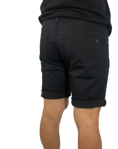 Bermuda Kazuma Raynor Negra Lisa Hombre Nueva - comprar online