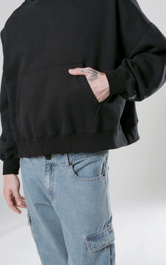 Buzo Luxo Hoodie Dotcom Crop Frisa Nuevo en internet