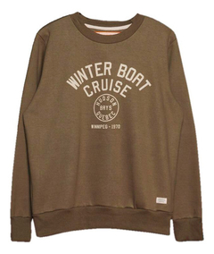Buzo Batuk Winter Cuello Redondo Algodón Rustico Hombre