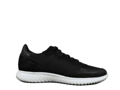 Zapatillas Lepoque Roco Negro Cuero Gamuza Hombre Unisex en internet