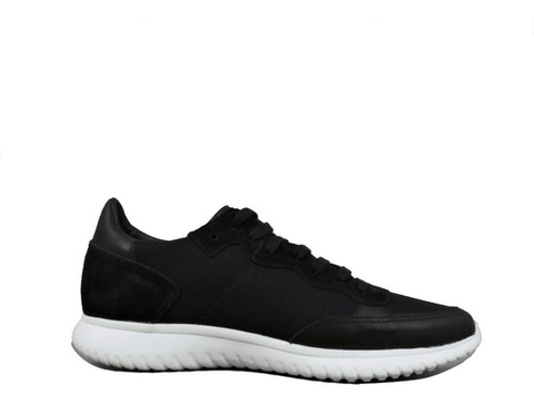 Zapatillas Lepoque Roco Negro Cuero Gamuza Hombre Unisex