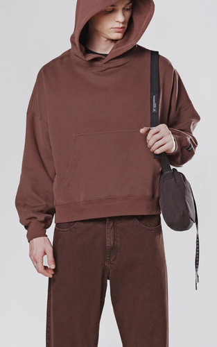 Buzo Luxo Hoodie Dotcom Crop Frisa Nuevo