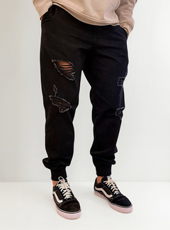 Jeans Jogger Worn Black Revston Varios Hombre Nuevo