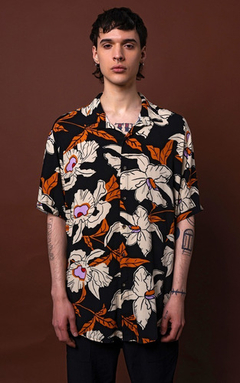 Camisa Luxo Fibrana Print M Hawaiana Estampada Nueva Hombre - Hormaf