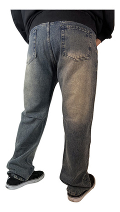 Jeans Revston Mom Roturas Lisos Hombre Nuevo Gris - comprar online