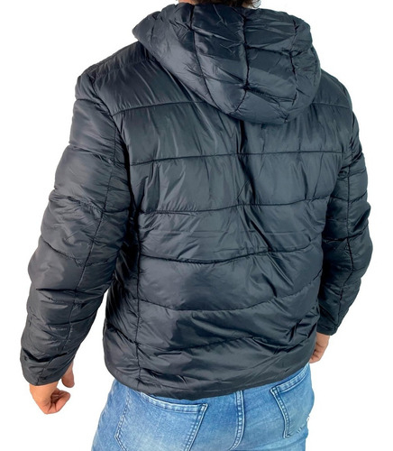 Campera Importada Inflable Con Capucha Piel Interior Hombre - comprar online