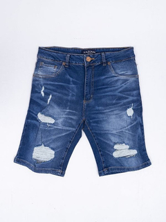 Bermuda Kazuma Liverpool Jean Chupin Slim Elastizado - Hormaf
