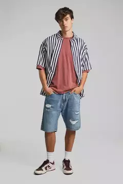 Bermuda Batuk Rigido Mum Relaxed Roturas Hombre ECAL en internet