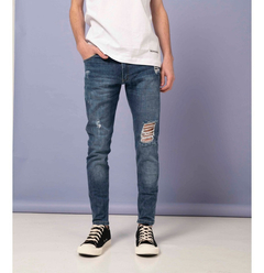 Pantalón Jean Bernabe Paris Slim Fit Chupin Hombre - comprar online