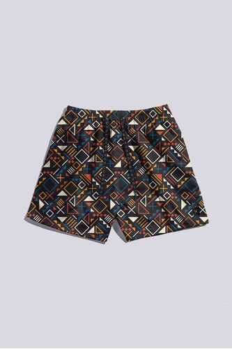 Short De Baño Malla Luxo Print I Corto Nuevo Hombre