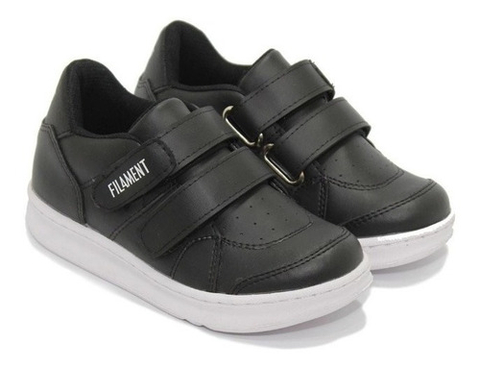 Zapatilla Filament Suri Velcro Negras Escolares Juvenil