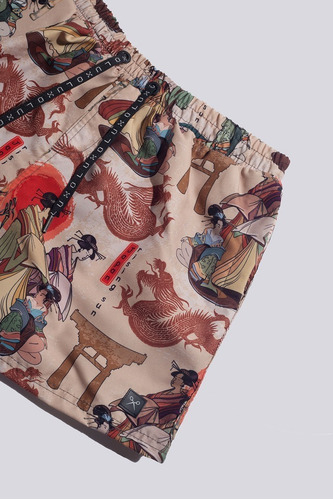 Short De Baño Malla Luxo Print M Corto Nuevo Hombre