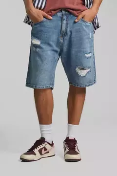 Bermuda Batuk Rigido Mum Relaxed Roturas Hombre ECAL