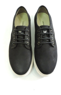 Zapatillas Oferta Lepoque Marc Black Cuero Vacuno Hombre - comprar online