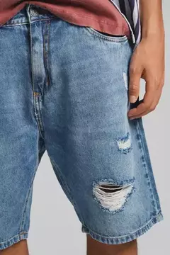 Bermuda Batuk Rigido Mum Relaxed Roturas Hombre ECAL - Hormaf