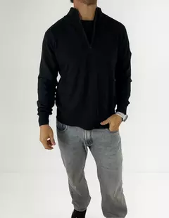 SWEATER MEDIO CIERRE IMPORTADO HILO