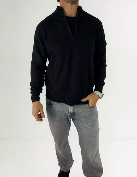 SWEATER MEDIO CIERRE IMPORTADO HILO - comprar online