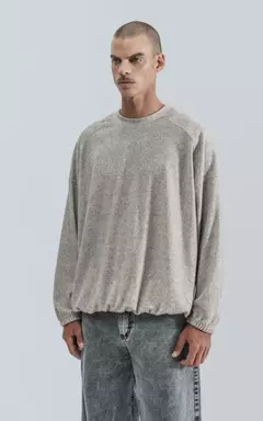 Sweater Unisex Luxo Modelo Face - Estilo Y Comodidad Gris Face - comprar online