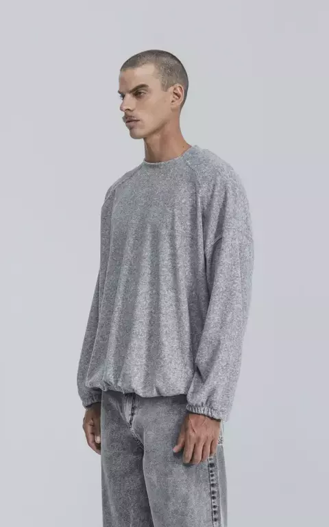 Sweater Unisex Luxo Modelo Face - Estilo Y Comodidad Gris Face