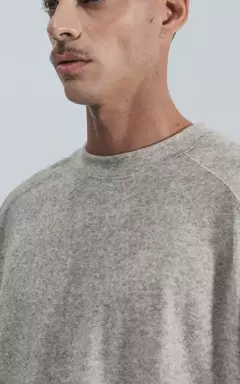 Imagen de Sweater Unisex Luxo Modelo Face - Estilo Y Comodidad Gris Face