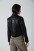 Campera eco cuero con cierres
