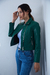 Campera eco cuero con cierres - comprar online