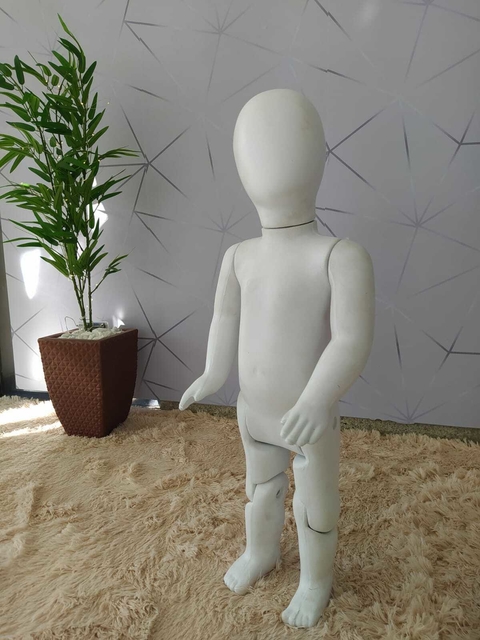 Manequim Bebê Articulado - Branco Cabeça de Ovo